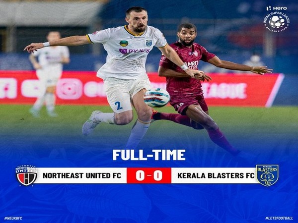 Clash between NorthEast United FC and Kerala Blasters FC (Photo/ISL-Twitter)