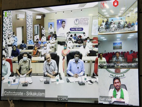 Visual of the review meeting on preparations to meet Cyclone Yaas