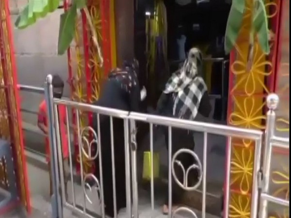 Muslim devotees offer prayers at Lakshmi Venkateshwara Swamy Temple (Photo/ANI)