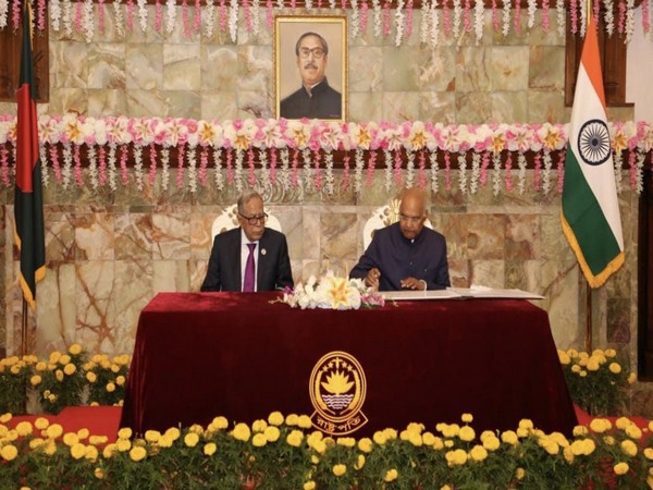 President Ram Nath Kovind with Bangladeshi counterpart Abdul Hamid