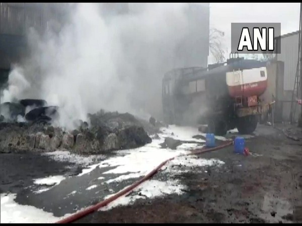 Visual from pharmaceutical company at Jawaharlal Nehru Pharma City in Parawada, Anakapalli (Photo/ANI)