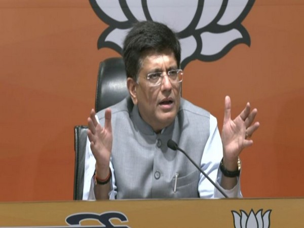 Union Commerce & Industry Minister PIyush Goyal addressing a press conference in Delhi (Phoot/ANI)