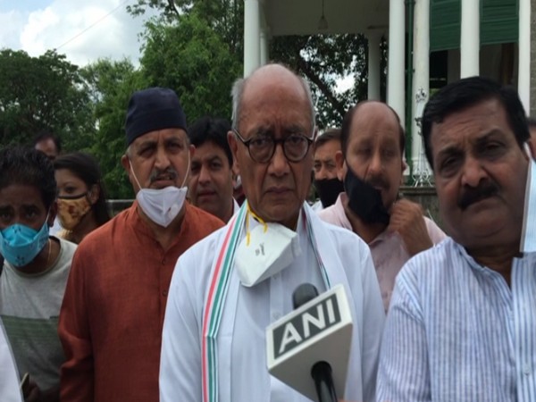 Congress leader Digvijaya Singh speaking to ANI (Photo/ANI)