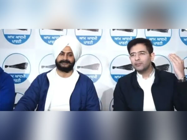 AAP leaders Jarnail Singh and Raghav Chadha (Photo/ANI)