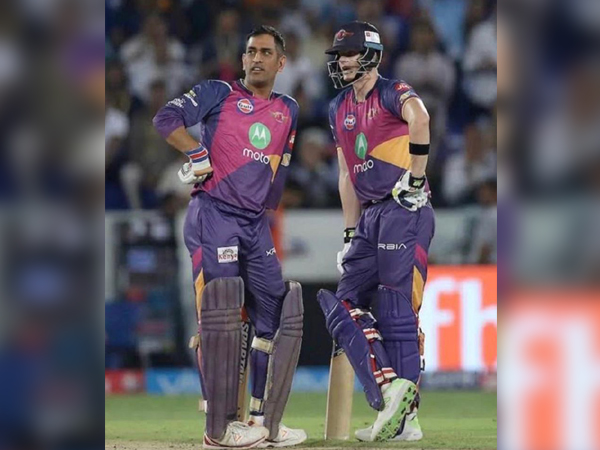 MS Dhoni with Steve Smith. (Photo/ Steve Smith Instagram)