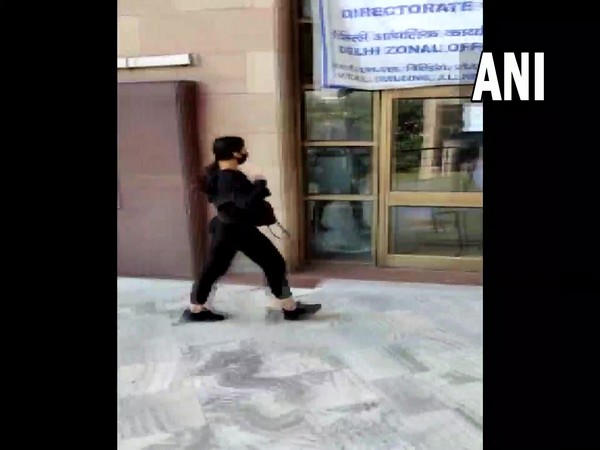 Actor Nora Fatehi outside ED office in Delhi (Photo/ANI)