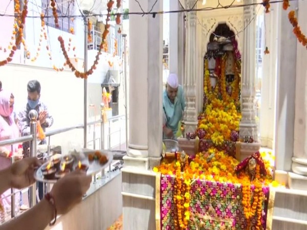 Mata Kheer Bhawani temple in Janipur, Jammu (Photo/ANI)
