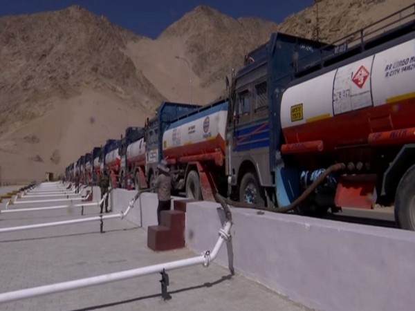 Fuel oil lubricant depot at Leh, Ladakh (Photo/ANI)