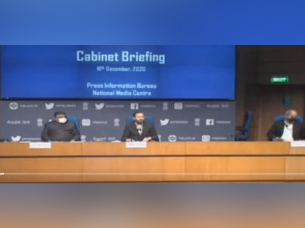 Visuals from Union Cabinet briefing (Photo/ANI)