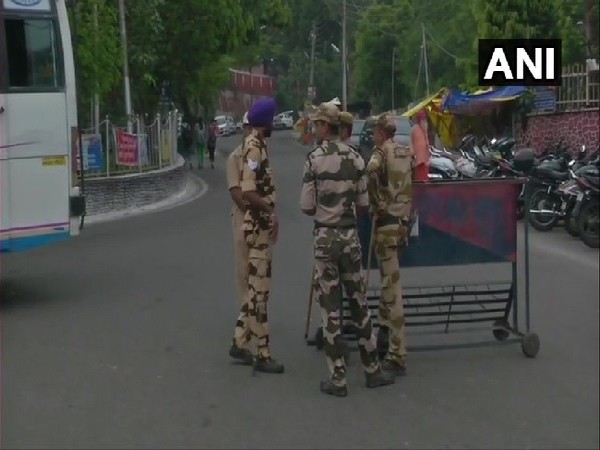 Security tightened in Jammu in view of the imposition of section 144 on August 5. 