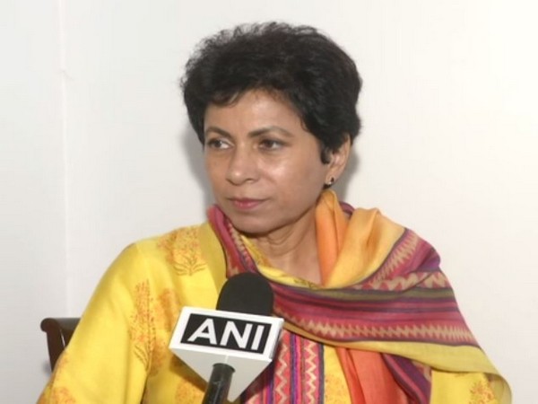 Haryana Congress President Kumari Selja talking to ANI in New Delhi on Sunday