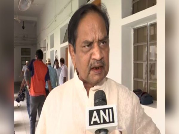 BJP MLA Bishnu Sethi speaking to ANI in Bhubaneswar on Thursday. Photo/ANI