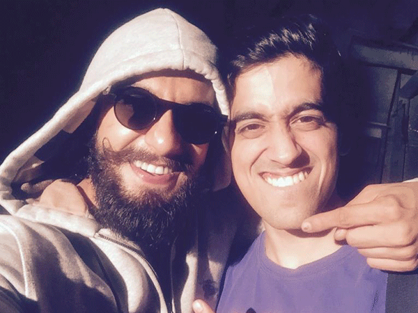 Actor Ranveer Singh with rapper SlowCheeta 