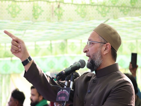 AIMIM chief Asaduddin Owaisi in Uttar Pradesh's Bagpat 