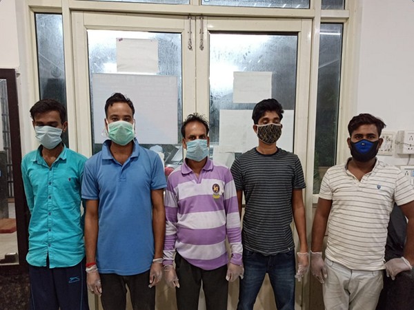 Five persons were arrested by the Delhi Police in the bust of the International drug cartel including Nityanand (centre)