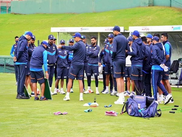 Team India during the training session (Image: BCCI)
