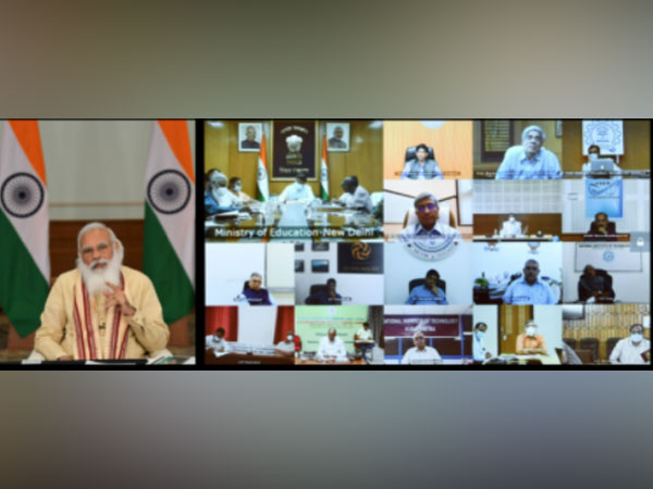 PM Modi interacting with directors of Centrally Funded Technical Institutions on Thursday via video conferencing.