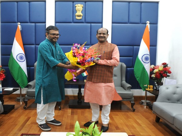 Kerala Assembly Speaker MB Rajesh calls on Lok Sabha speaker Om Birla (Photo/Twitter)