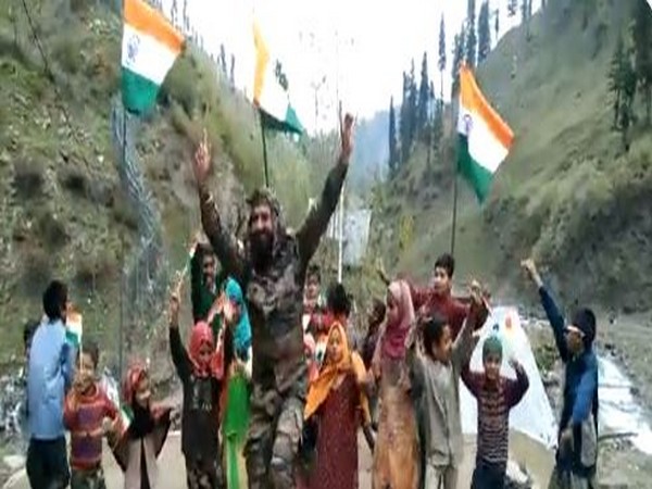 Indian Army celebrating Baisakhi along LoC in Jammu and Kashmir. 