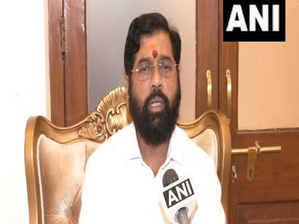 Maharashtra Chief Minister Eknath Shinde speaking to ANI
