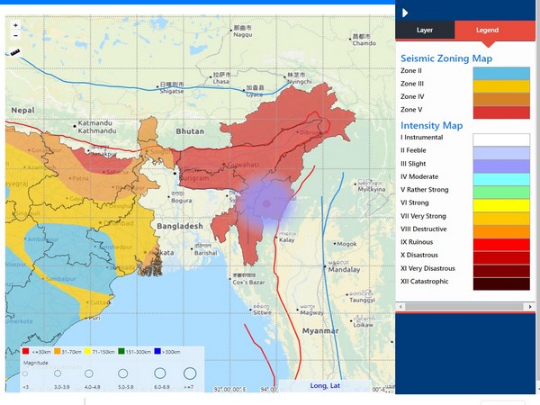 Visual representation of earthquake (Photo/Twitter/NCS) 