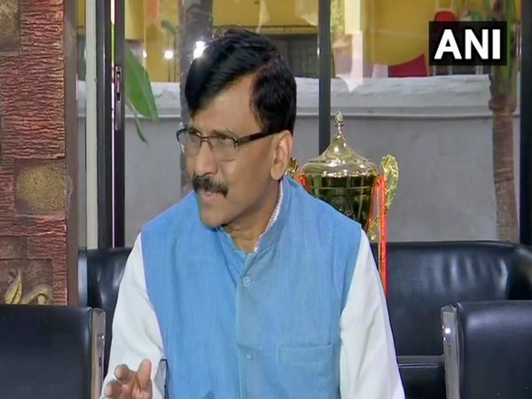 Shiv Sena leader Sanjay Raut while speaking to ANI on Thursday (Photo/ANI)