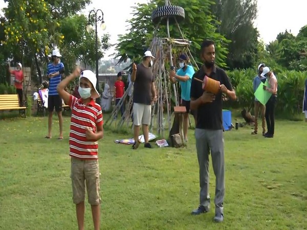 Visuals from Tawi River Front Park where people participated in kite flying contest. (Photo/ANI)