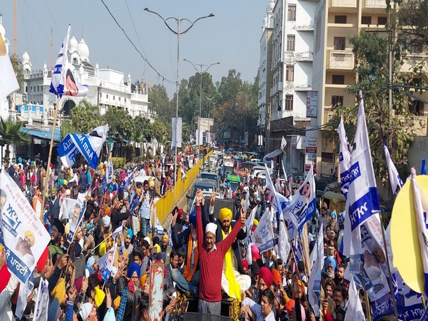AAP National Convenor Arvind Kejriwal holds election campaign in Amritsar (Photo/ANI)