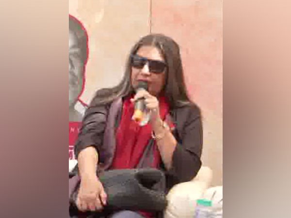 Veteran actor Shabana Azmi addressing an event in Dehradun on Saturday