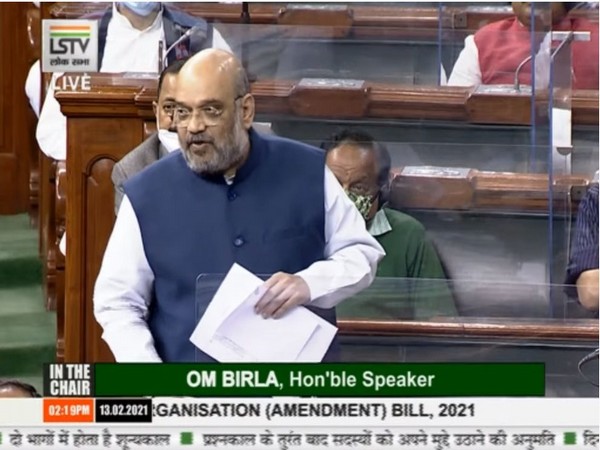 Union Home Minister Amit Shah speaking at Lok Sabha.