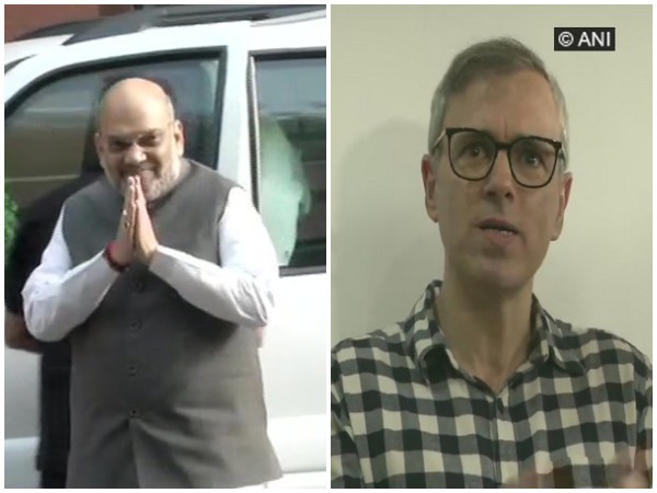 Union Home Minister Amit Shah and NC leader Omar Abdullah