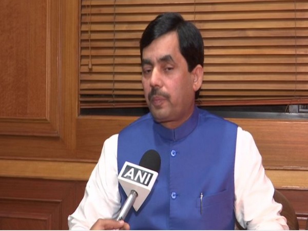 BJP national spokesperson Shahnawaz Hussain speaks to ANI in New Delhi on Saturday [Photo/ANI]