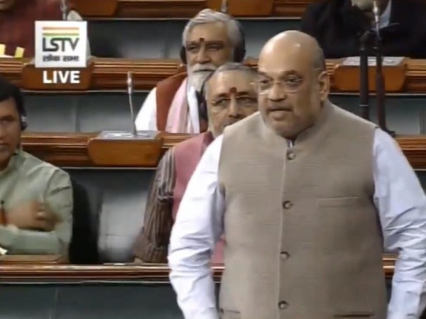 Union Home Minister Amit Shah speaking in the Lok Sabha on Tuesday. 