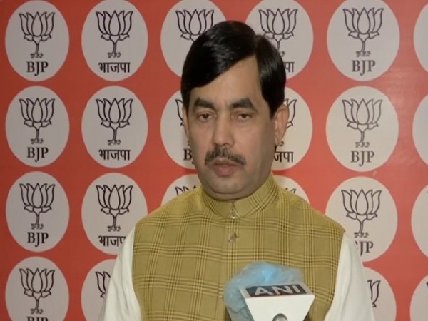 BJP national spokesperson Shahnawaz Hussain speaking to ANI on Friday. Photo/ANI