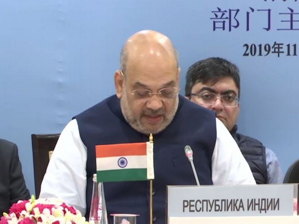 Union Home Minister Amit Shah addressing the members at SCOJtEx-2019 in New Delhi on Friday