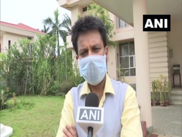 Sailendra Pandey, Public Relations Officer of Assam Forest Minister speaks to ANI in Dispur [Photo/ANI]