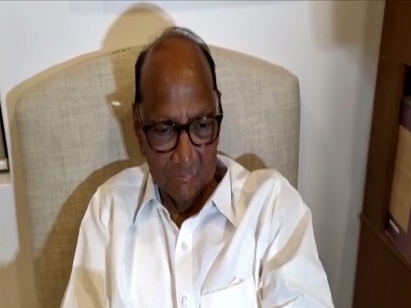 NCP chief Sharad Pawar during a conversation with reporters in Mumbai on Tuesday.