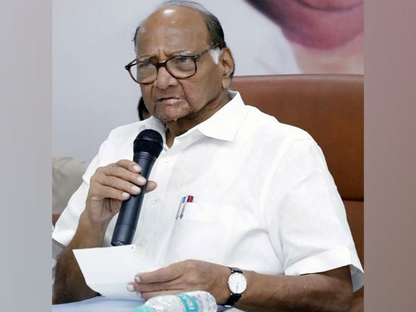 Nationalist Congress Party (NCP) chief Sharad Pawar (File Photo/ANI)
