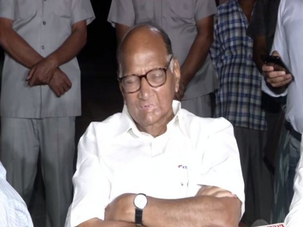NCP Chief Sharad Pawar addressing media persons in New Delhi on Monday 