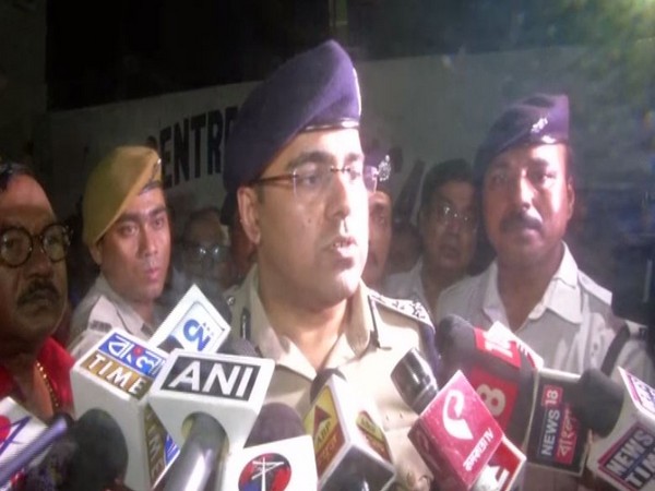 Joint Commissioner Kolkata Police, Murlidhar Sharma speaking to reporters on Friday.