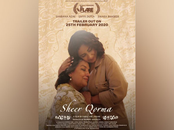 The poster shows Azmi and Dutta in a warm embrace with eyes closed and smiles on their faces (Picture Courtesy: Twitter)