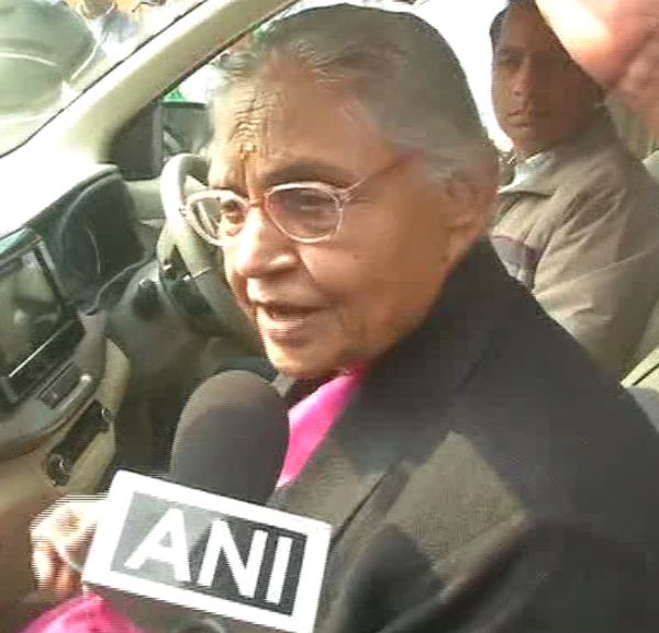 Sheila Dikhshit speaking to ANI on Sunday in Delhi