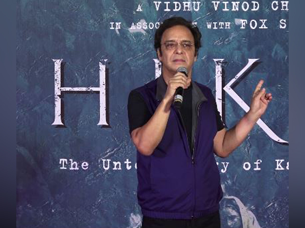 Director Vidhu Vinod Chopra during the screening of film 'Shikara' (Photo/ANI)