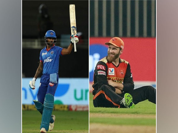 Delhi Capitals batsman Shikhar Dhawan  and SRH batsman Kane Williamson (Image: BCCI/IPL)