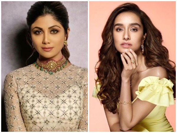 Actors Shilpa Shetty, Shraddha Kapoor  