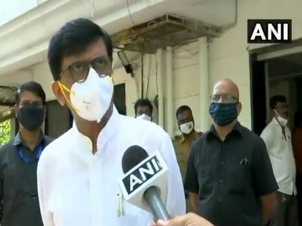Shiv Sena leader Sanjay Raut speaks to ANI in Mumbai on Friday. (Photo/ANI)