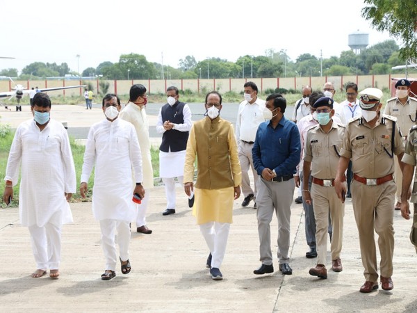 CM Shivraj Singh Chouhan arrives in Gwalior today. (Photo: ANI)