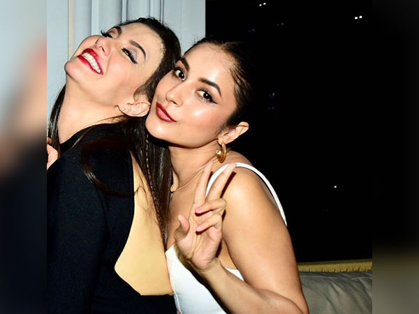 Shehnaaz Gill with Giorgia Andriani