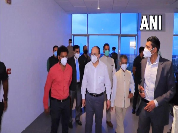 Foreign Secretary Harsh Vardhan Shringla at Jaffna Cultural Centre.