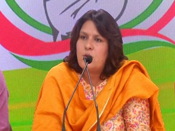 Congress national spokesperson Supriya Shrinate at a press conference in New Delhi on Monday. Photo/ANI